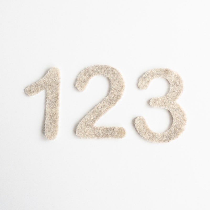 Felt Numbers - Etsy