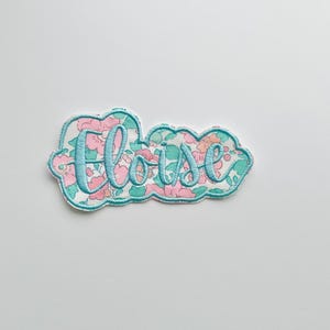 Benutzerdefinierte Baby-Aufkleber für Baby-Geschenk-Idee Stoff gestickt Namen für personalisierte Geschenk-Namen Schrift schriftzug