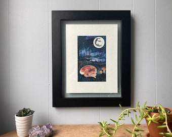 Woodland Wall Art, Cottagecore kunst aan de muur, grillig decor van de kwekerij, aquarel kunst, gicleeprint, bos aquarel, aquarel bomen
