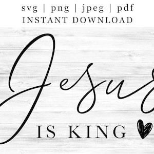 Jesus é Rei svg, Páscoa SVG, Christian svg, Jesus Svg, Escritura svg, Svg Cricut Cut File, Arquivos PNG | Imprimir arquivos de corte