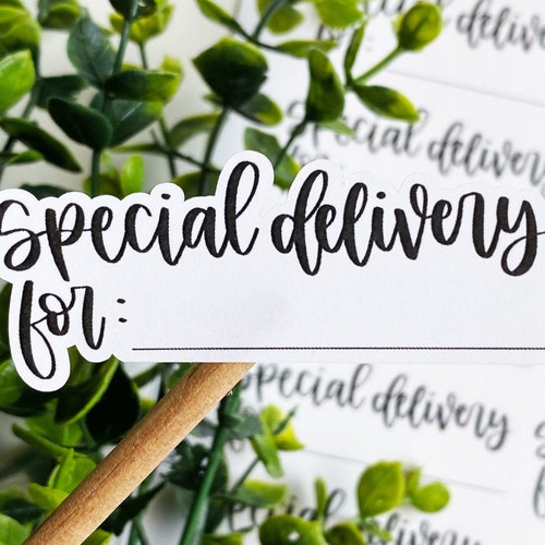 Special Delivery Sticker© Gift Tag Gift Label Etsy Sticker Etsy