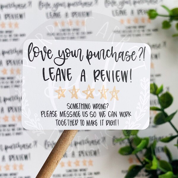 Etsy Review Labels Etsy