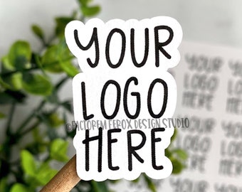 Custom Sticker Shape, Logo Sticker, Custom Logo Sticker, Logo Label, Small Shop Supplies, Small Business Etsy Sticker, Shipping, Branding