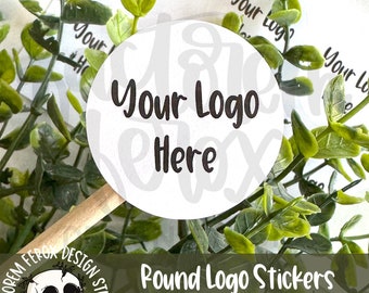 Custom Round Logo Sticker, Logo Label, Product Sticker, Product Label, Etsy Stickers, Packaging Sticker, Shipping Supplies,