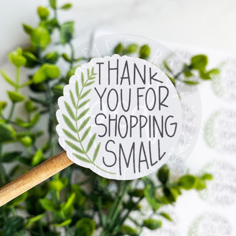 thank you for shopping stickers
