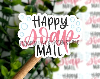 Happy Soap Mail Sticker Sheet ©, Soap Sticker, Soap Maker, Handmade Soap, Small Shop, Small Business, Packaging Sticker