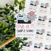 Camera Share It Sticker, Review Reminder Sticker, Small Shop Sticker, Small Business, Etsy Sticker, Social Media, Customer Feedback, Reviews 