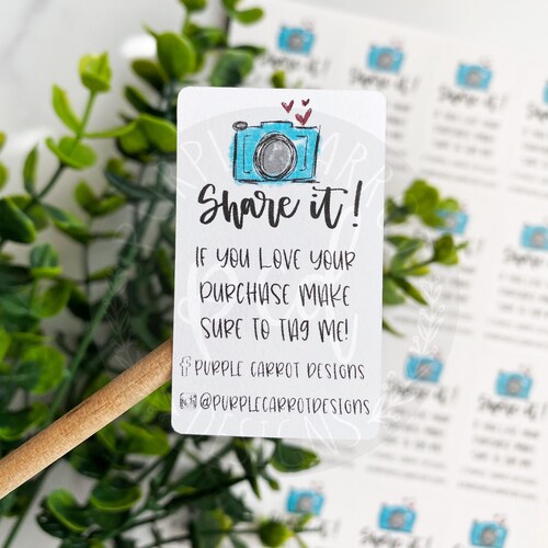 Personalized Small Business Sticker© Thank You Sticker Small Etsy