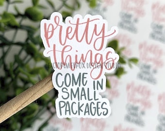 Pretty Things Stickers©, Packaging Sticker, Etsy Sticker, Shipping Sticker, Handmade Sticker, Small Business Sticker, Small Shop Supplies