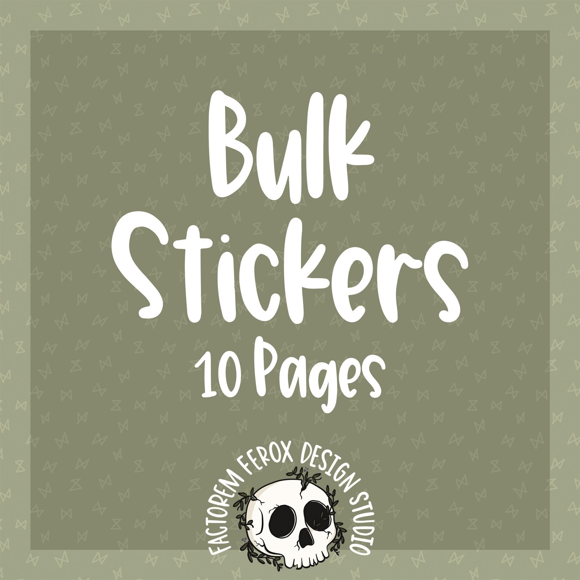 Bulk Stickers, 10 Sheets, Thank You Stickers, Wholesale Stickers