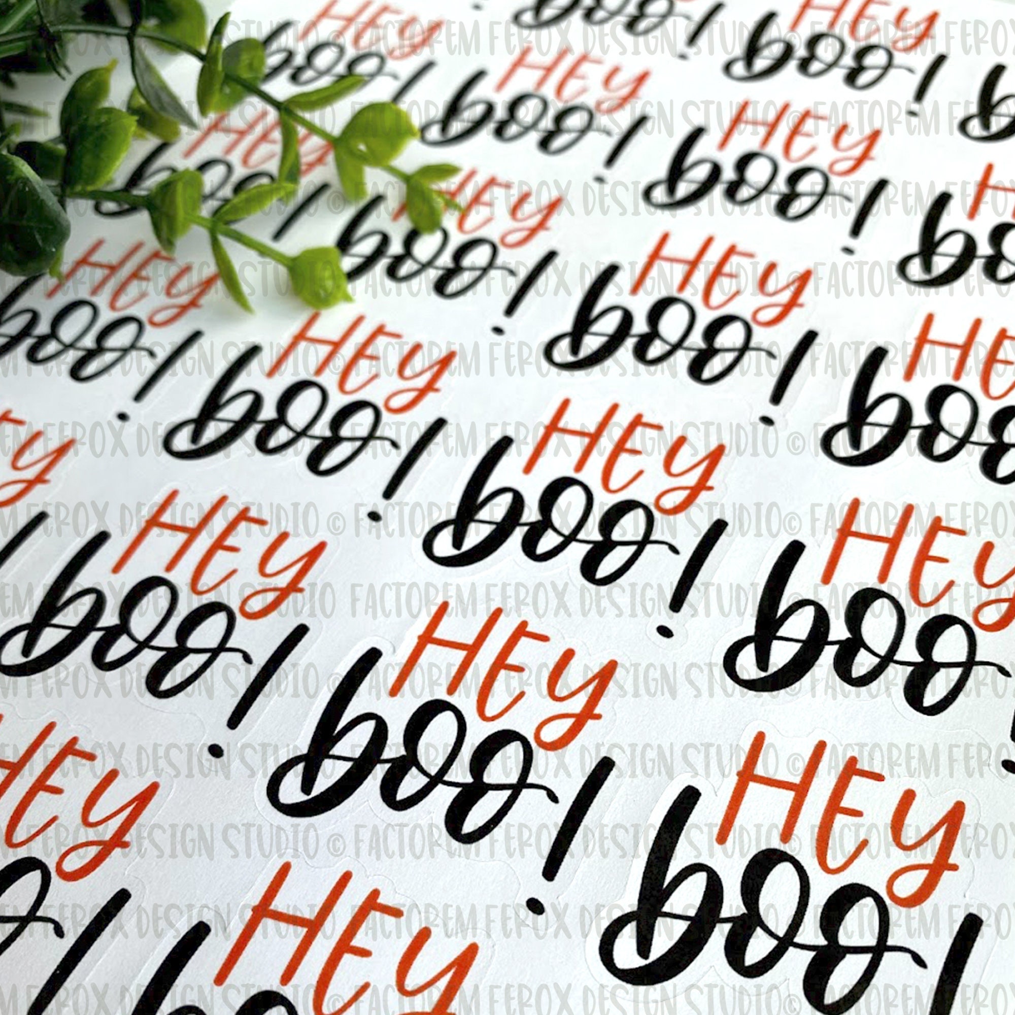 Discover Hey Boo Sticker, Halloween Sticker, Boo Sticker, printerval.com Sticker, Small Shop Sticker, Small Business Sticker, Packaging Supplies, Happy Mail