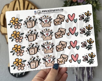 Floral Shipping Sticker Set©, Flower Stickers, Packaging Stickers, Envelopes, Small Shop, Small Business, Pen Pal, Mail Day, Etsy Stickers