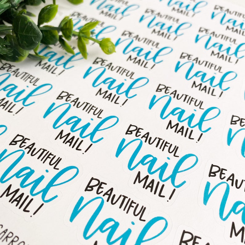 Nail Mail Nail Sticker Nail Packaging Nail Polish Etsy