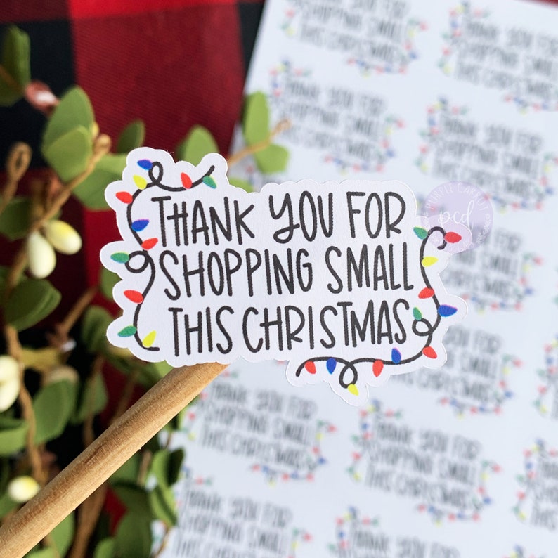thank you for shopping with us sticker
