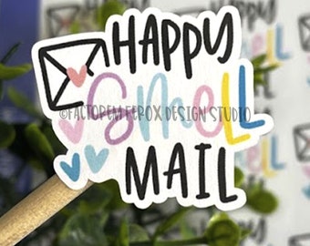 Happy Smell Mail Sticker©, Wickless Mail, Wax Melt, Candle, Scented Mail, Scent Mail, Small Shop, Small Business, Handmade Shop, Wax Candle