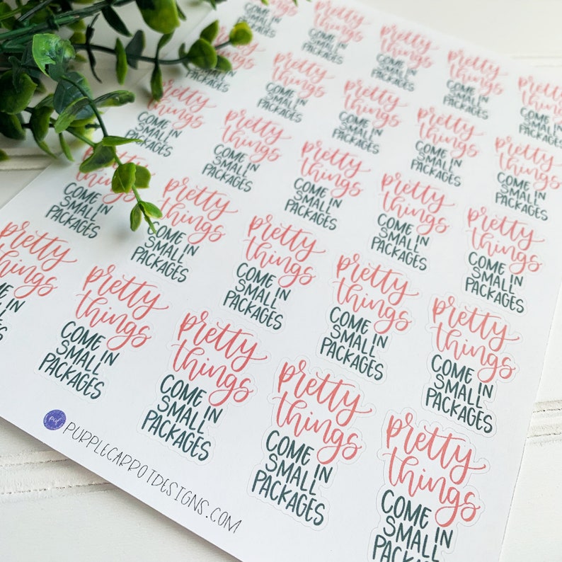 Pretty Things Stickers© Packaging Sticker Etsy Sticker Etsy