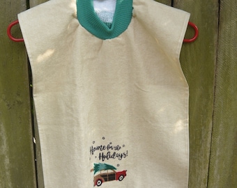 Bib, towel bib, repurposed towel, greatcyclechallange, familyblessingco