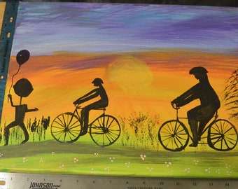 Painting, Acrylic stretched canvas  16 x 12 inches