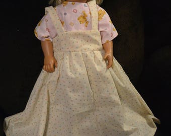 Doll Clothes 18" homemade doll dress Pink, Teddy bears  FamilyBlessingCo