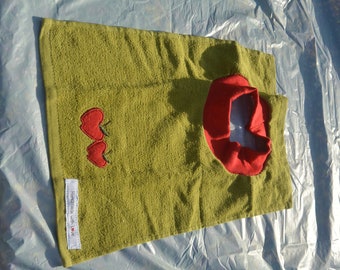 bib, towel bib, repurposed, greatcyclechallenge, familyblessingco