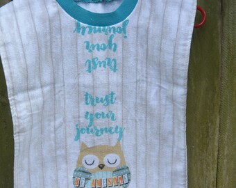 Bib, Towel bib, repurposed towel, familyblessingco, greatcyclechallenge