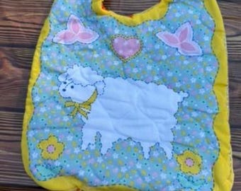 Baby Bib with velcro inclosure, double sided