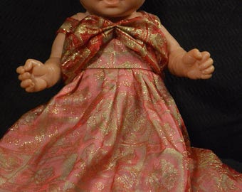 Doll Clothes Homemade Doll dress.  Fits 18 inch doll.   FamilyBlessingCo.