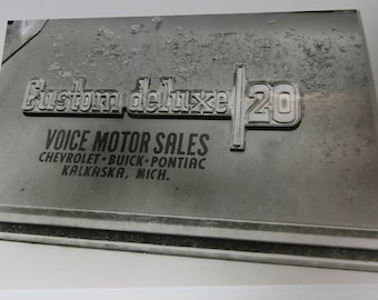 Vintage Truck logo Photo 4 x 5. 3