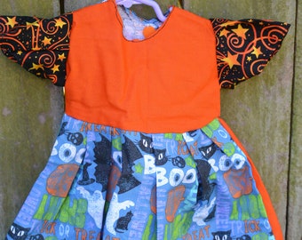 Doll clothes Homemade Halloween Doll Dress 18" size, familyblessingco, cotton blend, Made with love,