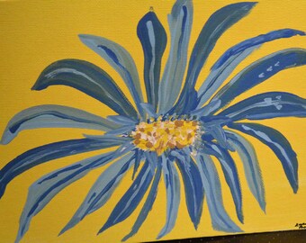 Painting, 8 x 10 acrylic daisy painting