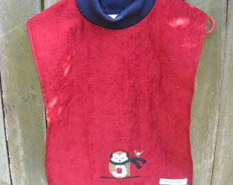 Bib homemade recycled towel, FamilyBlessingCo, GreatCycleChallenge
