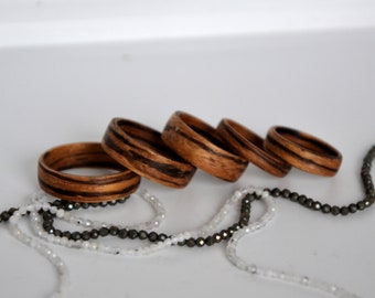 Wooden ring, wedding ring, bentwood ring, wedding, bentwood rings, zebrawood ring, personalized ring. Wooden wedding