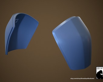 Bo Katan character shoulder armor digital 3D model (download)