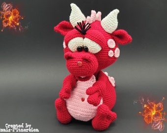 Crochet Pattern Kuffiger Dragon