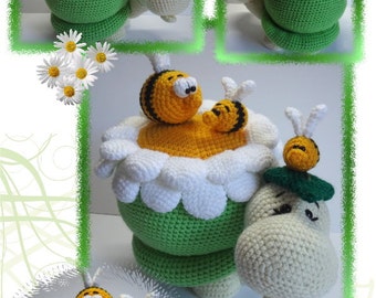 Crochet pattern Schildi and her little friends, amigurumi