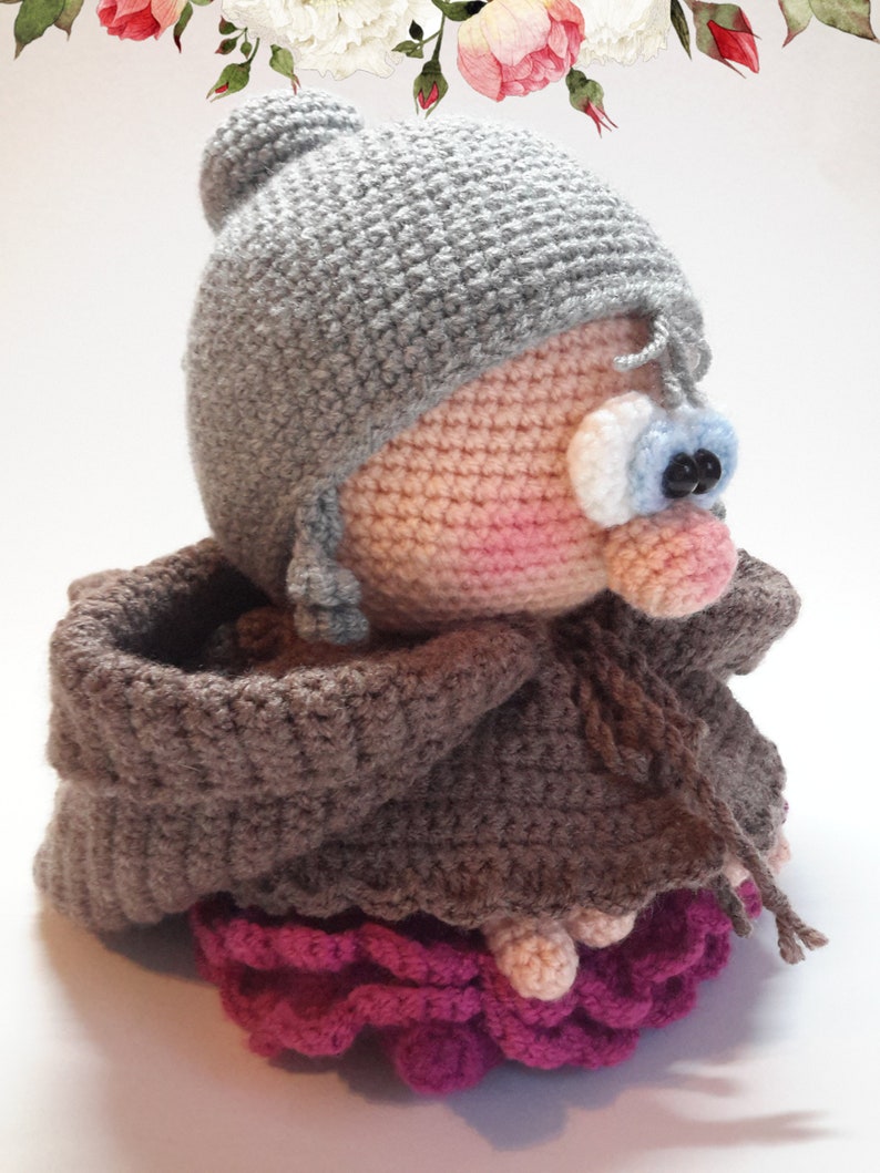 Häkelanleitung Kobold Omi, Amigurumi Bild 3