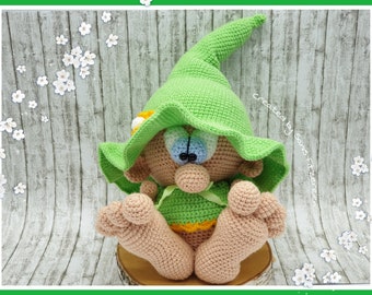 Crochet pattern goblin, amigurumi,