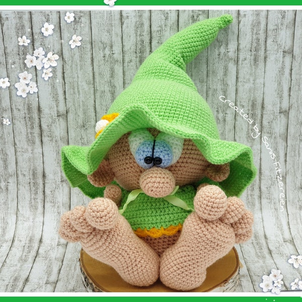 Crochet pattern goblin, amigurumi,