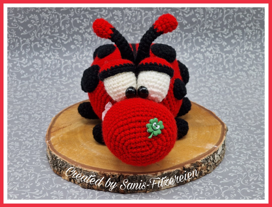 Häkelanleitung Knuddeliger Marienkäfer - Etsy