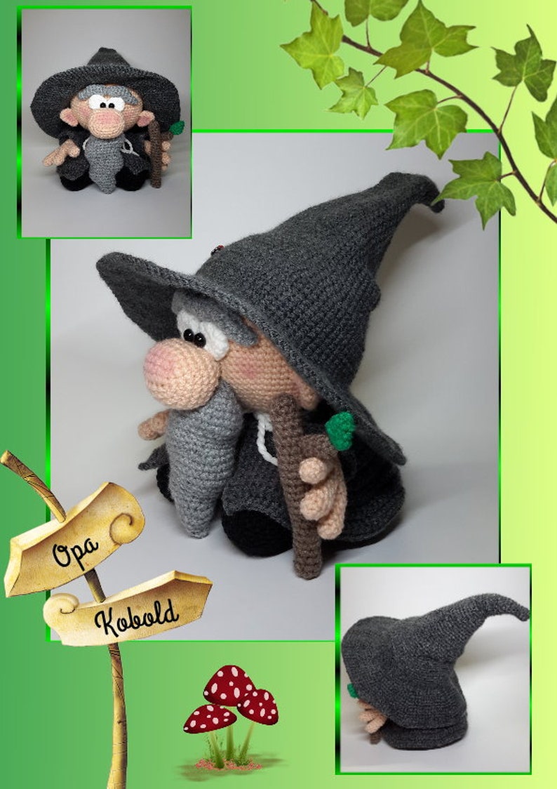 Crochet Pattern Grandpa Goblin, Little Gandalf :o image 2