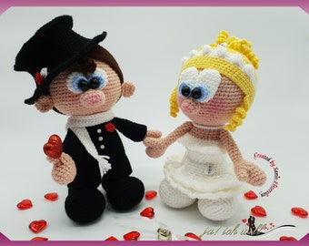 Crochet pattern “Dare”, bride and groom