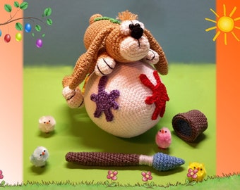 Häkelanleitung "Chaotischer Osterhase", Amigurumi