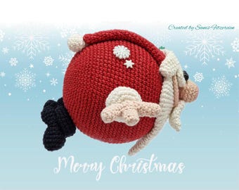 Crochet pattern Flying Santa Claus