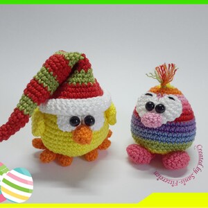 Crochet Pattern Little Friends, Chick and Egg