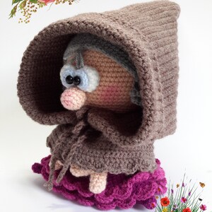 Häkelanleitung Kobold Omi, Amigurumi Bild 2