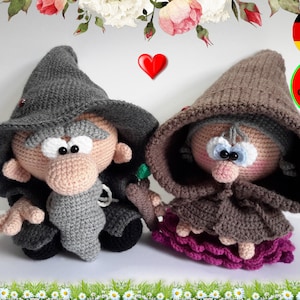 Savings package crochet patterns Grandpa and Grandma Kobold