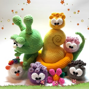 Schneckchen und die Pommelis, Amigurumi Bild 1