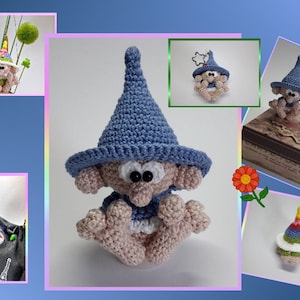 Crochet pattern goblin tiny, keychain