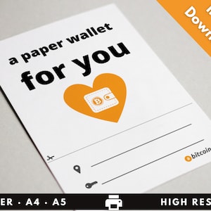Originelles Geschenk zum Ausdrucken. Geschenkkarte aus Papier zum Bitcoin-Jubiläum. Bitcoin-Geburtstagskarte. Geschenkpapier-Geldbörse BTC-Geldbörse mit Aussparung