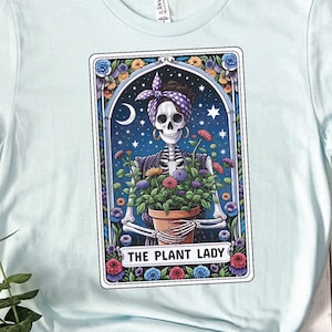 Transferencias DTF de la carta del Tarot "La Dama de las Plantas", Transferencia DTF personalizada, Transferencias por sublimación, Transferencias DTF, Listas para imprimir, n.° 5125